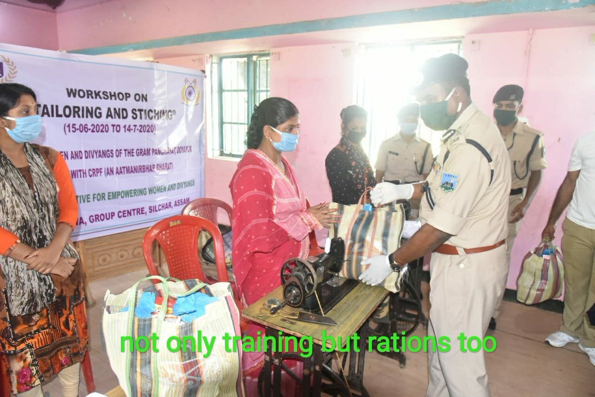 assam_gc's tweet photo. #women empowerment
#humanitarian face of CRPF
#workshop opened for Tailoring N Stitching at GC CRPF Silchar (Assam)
with cloze coordination with RCWA 
@Ravinder1445 
And the Pics says and in the Ground the Trainees will speak ...
Thanx to All n Best of Luck https://t.co/GvtBUrhb9g