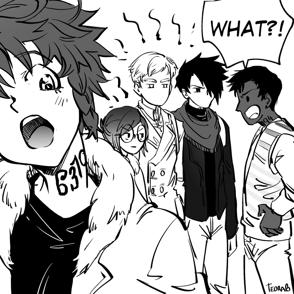 TeoraB's tweet photo. Me resulta irónico que la marca que los identificaba como condenados resulte parte de la identidad.

(mis) Extras ep181

izq-->der
Trad @shulishulai

#TPN #ThePromisedNeverland #yakusokunoneverland  
#고마웠어_약속의네버랜드  #約束のネバーランド https://t.co/p8OPiS9WFV