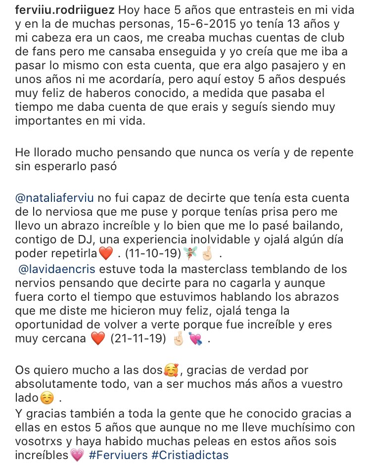 PrincessFerviiu's tweet photo. Millones de gracias por estos 5 años a vuestro lado , estoy segura que serán muchos más 💗 @nataliaferviu @cristina https://t.co/O4e6Pl8fmE