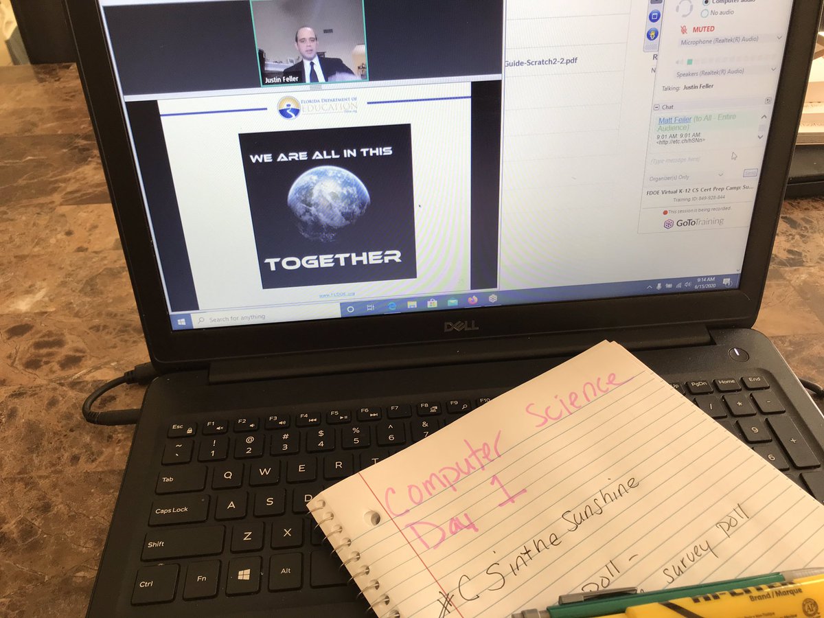 Happy Monday!! Let’s get it this week! Taking a course to become computer science certified! 
#CSintheSunshine #ComputerScience #Florida
#GirlsWhoCode