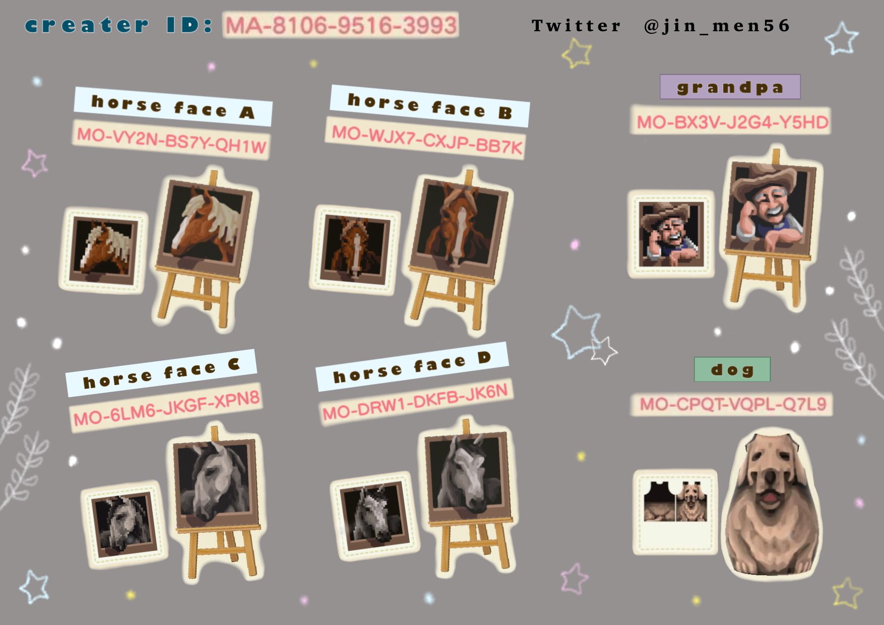 平岡屏風 Animal Crossing Horse Stable Codes あつまれどうぶつの森の馬小屋マイデザインをまとめました Animalclossing Mydesign マイデザイン どうぶつの森 Acnh Stable Western Horse T Co Bmh7fxvvb0 Twitter