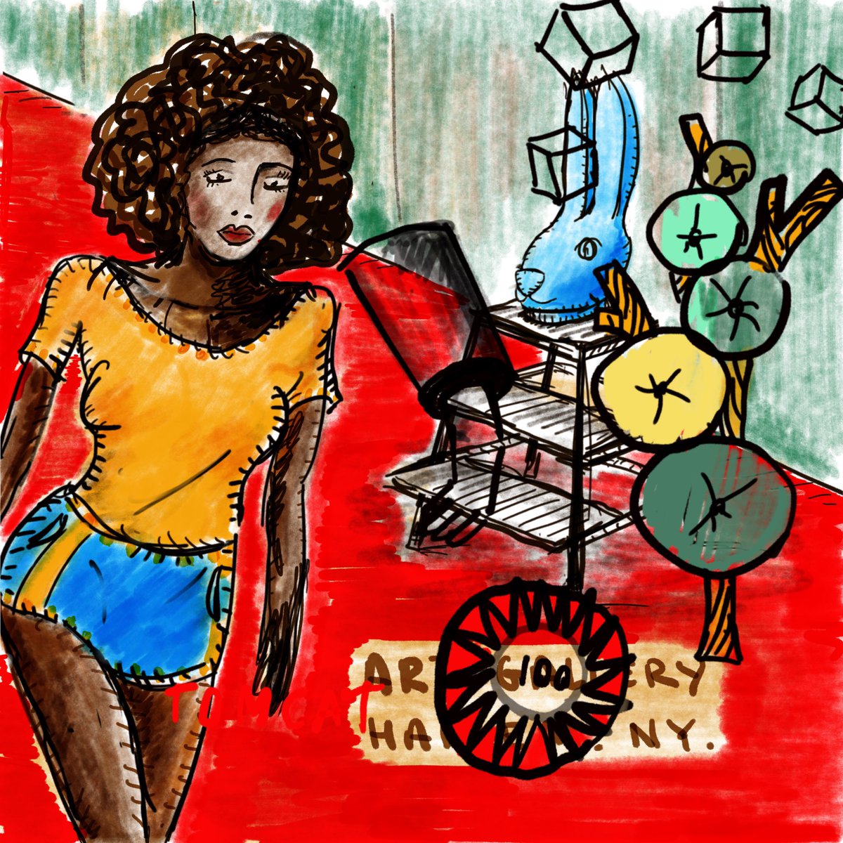 slowpainter's tweet image. Germaine Art Gallery Harlem #virtualworker #Harlem #artgallery Auction Here —&amp;gt;catawiki.fr/l/35931405 by @slowpainter #sculpture @HarlemArtCenter