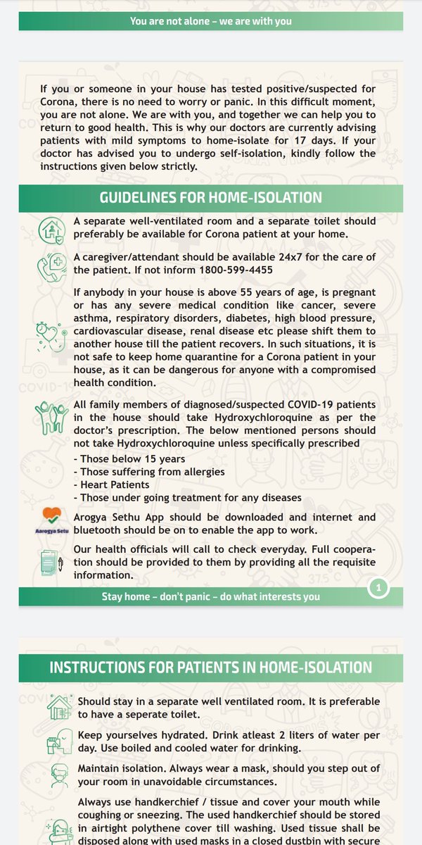 TheNaveena's tweet photo. Here are the guidelines for home isolation for #Covid19 released by @TelanganaHealth

Link 👇
https://t.co/Q7J6u7ZZEI https://t.co/7JhKW5l91m