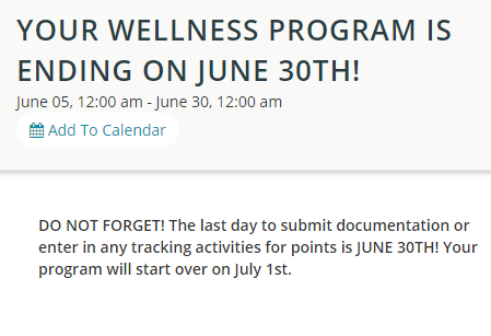 DvusdW's tweet photo. Hey @DVUSD! If you are participating in Wellstyles, don't forget to add all of your final activities and doctor well visits. Last day for adding information for this year is June 30th. https://t.co/oZWLMlJTeH
