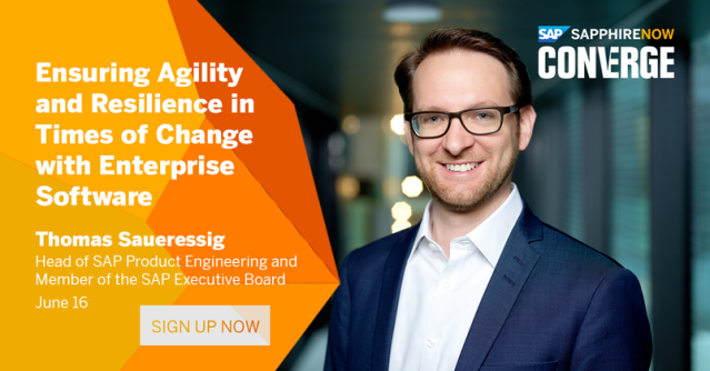 How are SAP and its customers tackling short-term challenges while planning for long-term success? Join SAP's <a href="/thsaueressig/">Thomas Saueressig</a> on June 16 during #SAPPHIRENOW Converge to find out. Sign up today. bit.ly/2N1PuqS