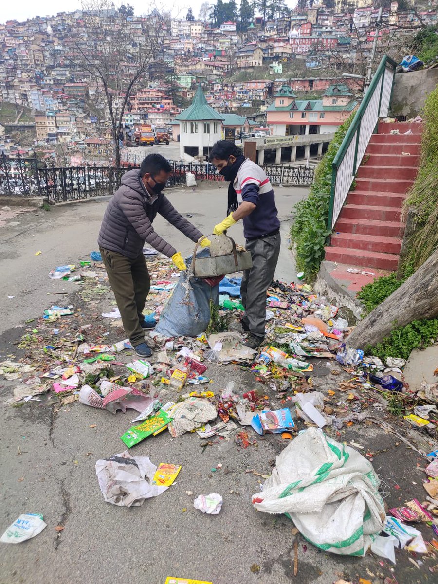 ..........? They created the mess on the road but We cleared it.