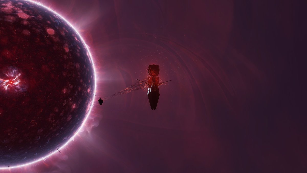 Claevyan's tweet image. Watching this little Dazh Kolidia build a tower at the transmuter in Raravoss, as fleet prepares to enter Sasiekko. For Immanent Glory!