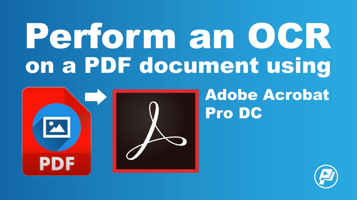 pixascene's tweet image. Latest tutorial on how to perform an Optical Character Recognition on PDF using Adobe Acrobat Pro DC.
youtube.com/watch?v=zZT34z…
#adobeacrobatprodc #adobe #howto #adobetutorial #opticalcharacterrecognition #education #softwaretutorial