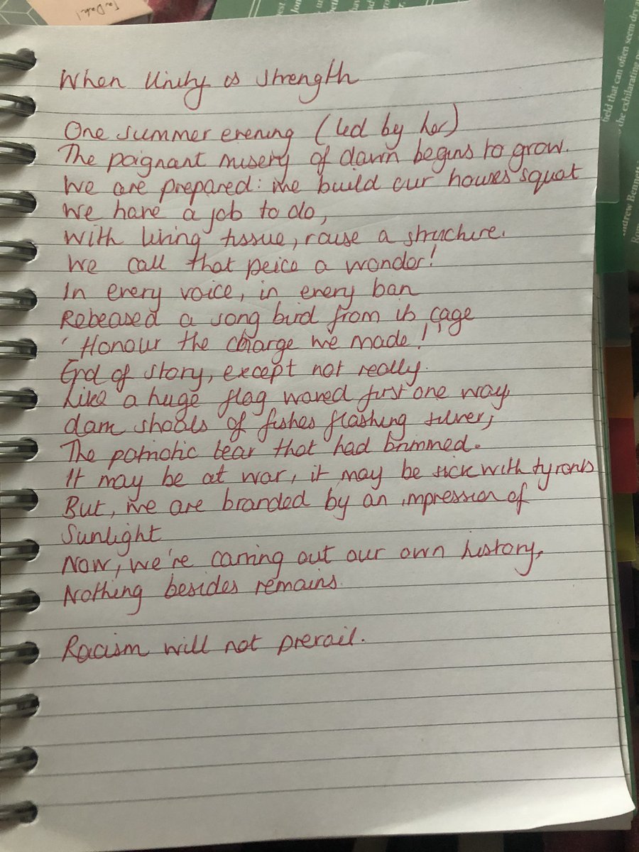 MissDOBrien1's tweet photo. Loved the opportunity to use reforged poetry with the theme of racism and unity using the power and conflict anthology. Cannot wait to use this brilliant technique in my classroom! Thanks to @FunkyPedagogy for her excellent CPD strategies for poetry! https://t.co/wDoOsswaNC