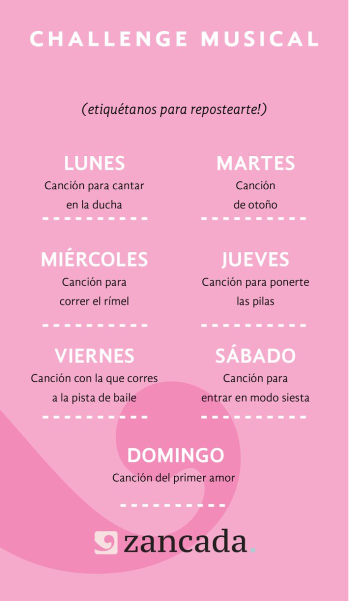 zancada's tweet photo. Nueva semana, nuevo desafío musical con #Zancada 🤗
Comparte en tus historias de Instagram y etiquetanos para repostearte 🎧📻 https://t.co/oJjeB8jKPc