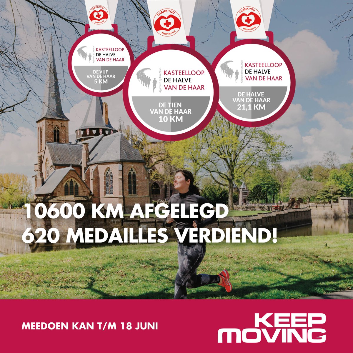 Jullie hebben dit weekend goed je best gedaan! 💪 Er zijn al heel wat kilometers gelopen en medailles uitgereikt tijdens de virtuele editie. 

Deelnemen aan de virtual run kan nog tot en met donderdag 18 juni via bit.ly/KM-HvH-challen…

#keepmoving
