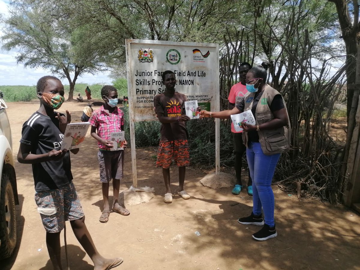 Today, our team in Turkana continued to distribute the Comic book to primary kids as the sensitization campaign against fighting the COVID 19 virus continues. As WHH we are committed to helping the Gvt, County Gv'ts in this fight against this pandemic.  #Whhfightscorona