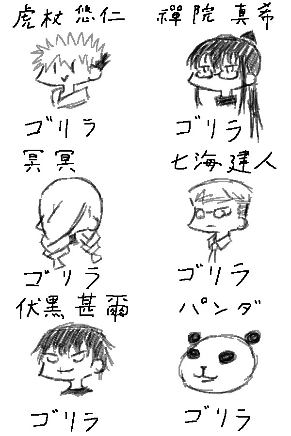 吉良川 影吉 ゴリラ廻戦 ゴリラにあらずんば呪術師にあらず