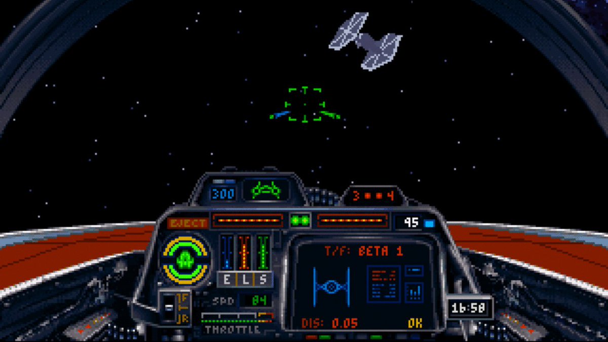 1993X-Wing (PC) by Totally Games/LucasArts.Another legendary game <3 You were immersed in the Star Wars universe. A real flight simulator.