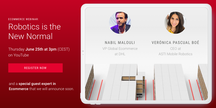 "La robótica es la nueva normalidad"  ¿Cómo la #robótica puede ayudar al #Retail y el #ecommerce Post #COVID19?
📌 ¡Interesante webinar de <a href="/ASTIMRobotics/">ASTIMRobotics</a>, con la participación de su CEO, <a href="/veronicapascboe/">Veronica Pascual Boe</a>!

🗓️ 25 de junio, 15:00h

astimobilerobotics.com/webinar-roboti…