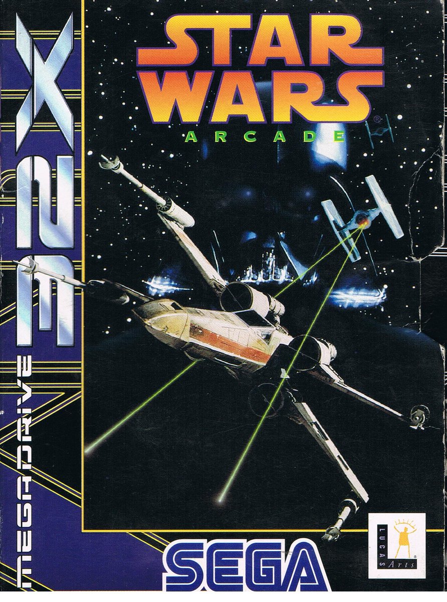 1993Star Wars Arcade (Arcade, then Sega 32X), by Sega.