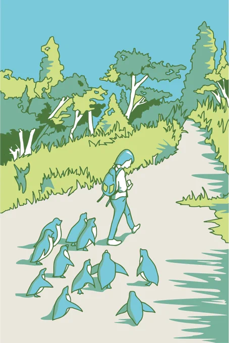 遭遇したその後。
ついてきた。

#イラスト
#ペンギン 