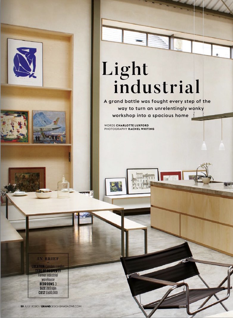 An oldie but a goodie - this was <a href="/HenningStummel/">HS Architects</a>’s tricky warehouse project in Camden as featured on <a href="/granddesigns/">granddesigns</a> - in this month’s issue of #granddesignsmagazine, available online! 
#granddesigns #granddesign #granddesignsuk #kevinmccloud #homereno #warehousehome
