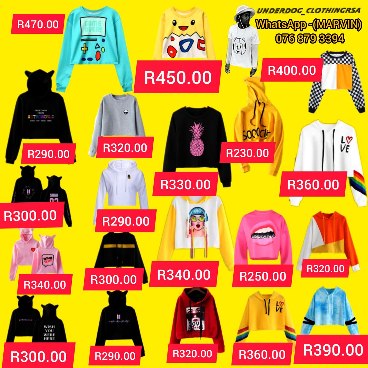 MarvinMathaba's tweet image. All available ❤️ 
WhatsApp
        Marvin-0768793394
We deliver nationwide 🌍
Instagram-Underdog_clothingRSA 
🍹Keep yourself warm with style 🦄