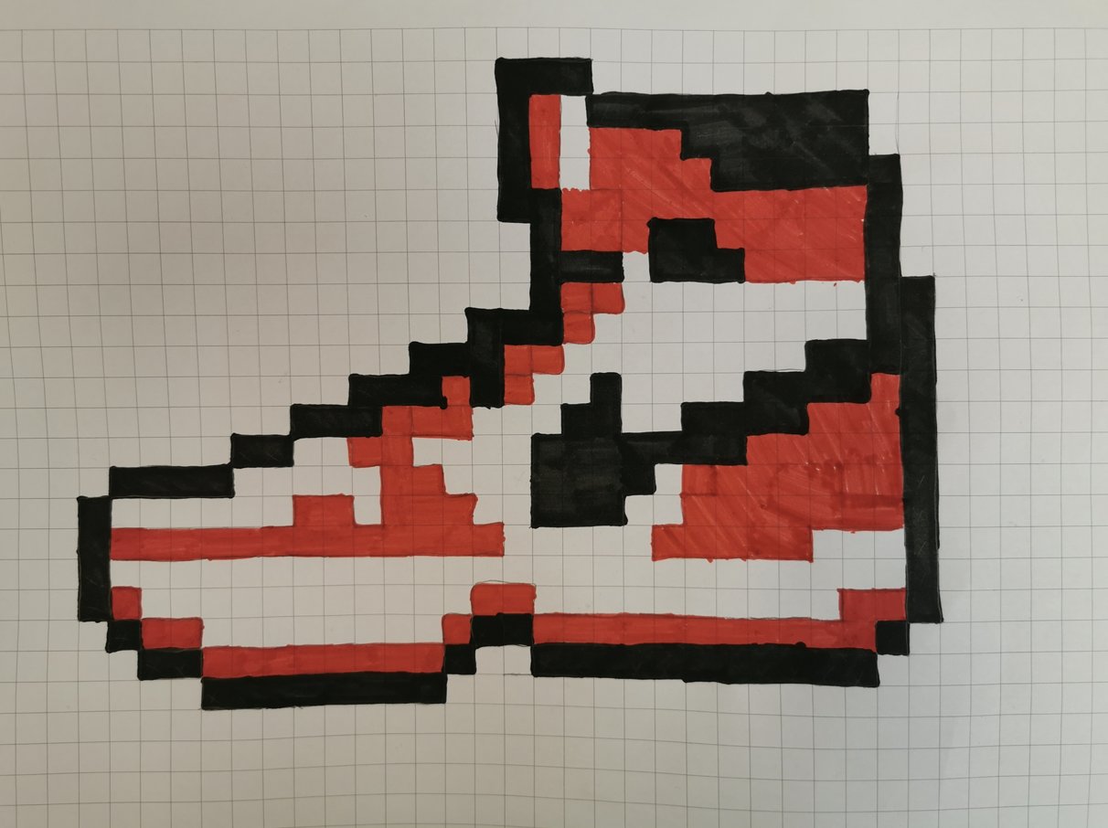 Woodthorpe J&I on Twitter: "Well done to some our Year 6 completed some amazing pixel art today with Ms Ali. Why not give it try? https://t.co/WUqAs4HsZI 👟 #Nike #