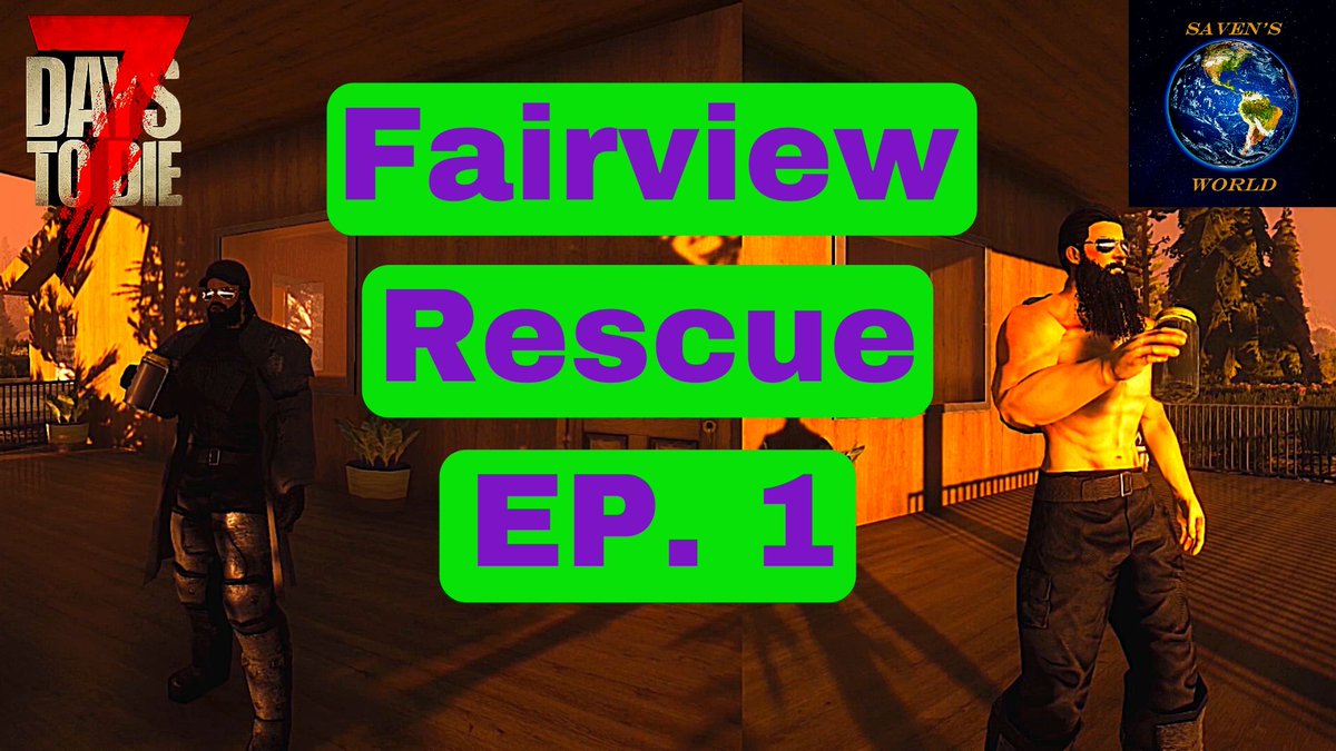 SavensWorld's tweet photo. New Video 🔥🔥Fairview Rescue (Ep. 1) #7daystodie #Alpha18 🔥🔥
Watch Here 👉https://t.co/iq6vHxmPhY
New cinematic series for #7daystodie is live! Join the adventure as we journey to the quaint town of Fairview!
#7daystodie #Alpha18 #SavensWorld #gamer #pcgaming #YouTuber https://t.co/zlFyTVN9zM