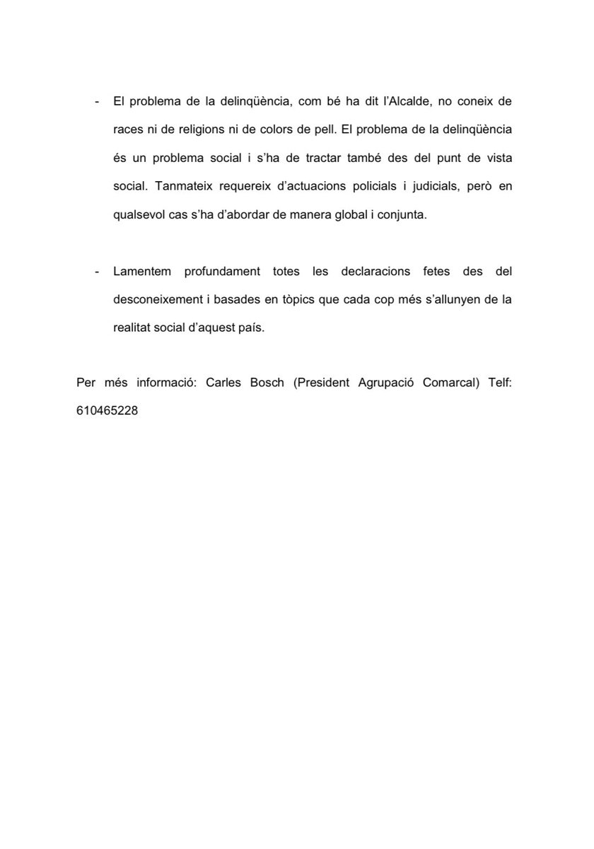 Tot el suport a l'Alcalde de Premià de Mar <a href="/mendezgm/">Miguel Angel Méndez</a> i tot el rebuig possible a qualsevol actitud racista o xenòfoba. 

Catalunya sempre ha estat un país d'acollida i no deixarà de ser-ho