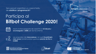 localret's tweet image. 🤖 Vols saber què és el #BitbotChallenge2020? Tens una proposta per fomentar les activitats #TIC de lleure entre els infants i joves, especialment en nenes i noies? Participa-hi: bit.ly/2MuR98g
#nenesTIC #infantsTIC #jovesTIC