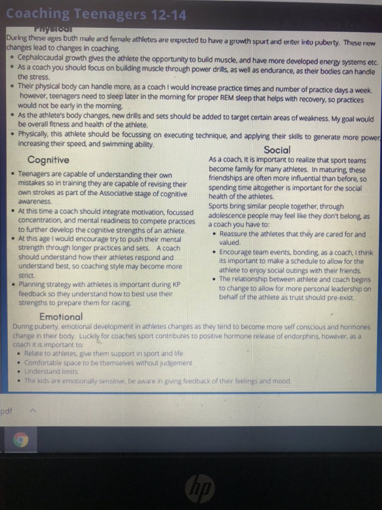 DevelopAthletes's tweet photo. She nailed it! Coaching philosophy and #ltad for 🏊♀️ 🏊 swimming! 12th grade #FutureCoaches in Kinesiology class exploring coaching concepts.
As a coach, do you revisit the concepts you learned in your coaching courses? #ReflectOften #KidsDeserveIt https://t.co/WkkWSzR3Qu