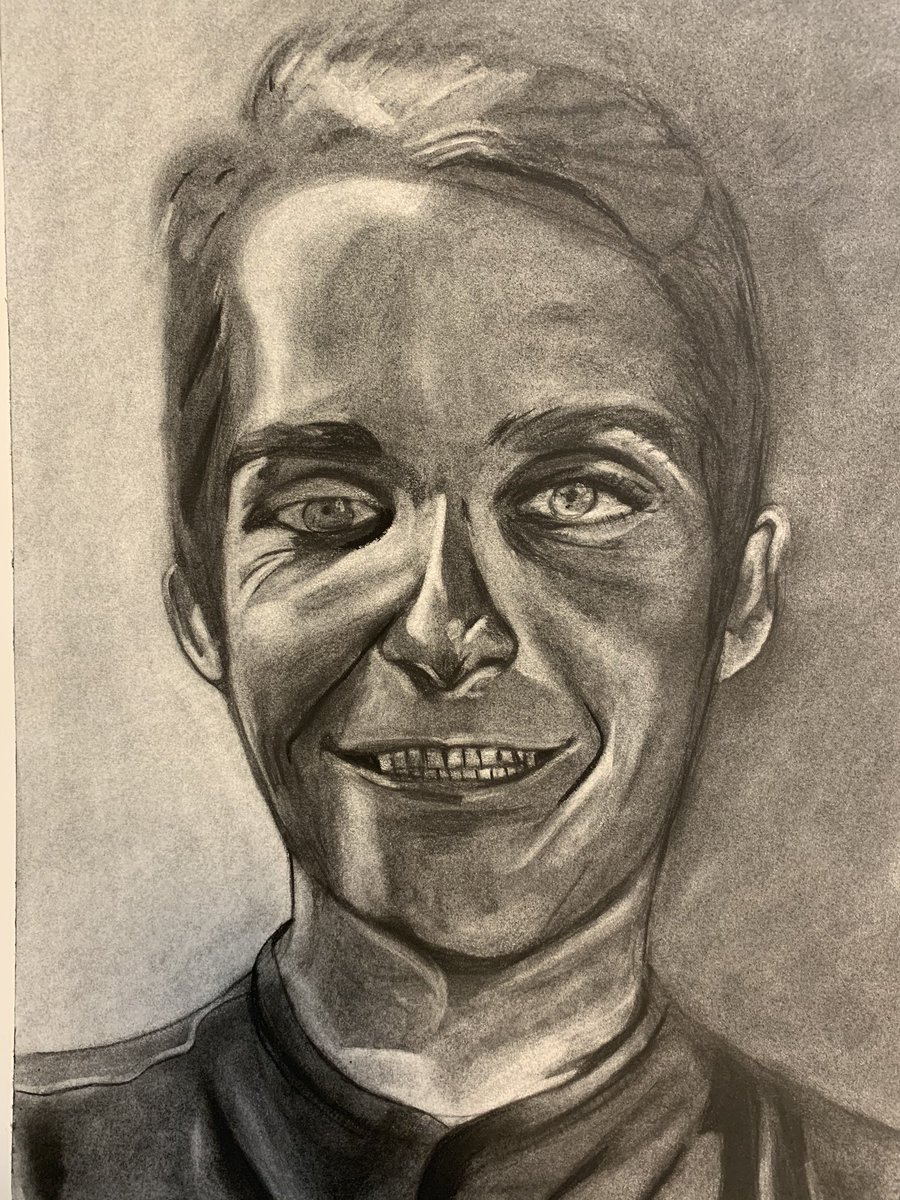My newest charcoal selfie mind capture