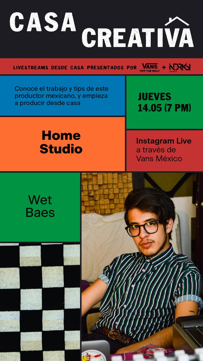 indierocks's tweet photo. Revive los talleres que, junto con @vans_mx, organizamos para promover el desarrollo de proyectos independientes. ¡Gracias a @wetbaes, @ApacheORaspi e @ivannieblas por ser parte de #CasaCreativa! https://t.co/Lj08sp3y6g 🏡🎶 https://t.co/u2bzmR5AuD