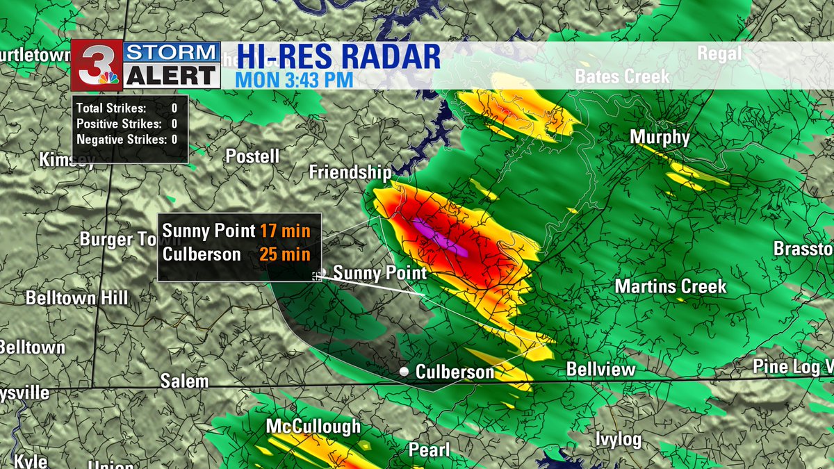 NEW Significant Weather Advisory for southern Cherokee county until 4