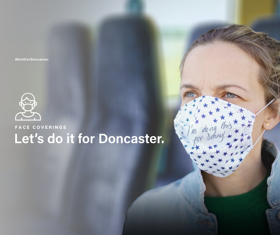 From today we need to wear a face covering if we're travelling on public transport.

It's one of the ways we can try and avoid a second spike in cases, and get more and more normal parts of life to come back quicker.

Let's Do it For Doncaster!