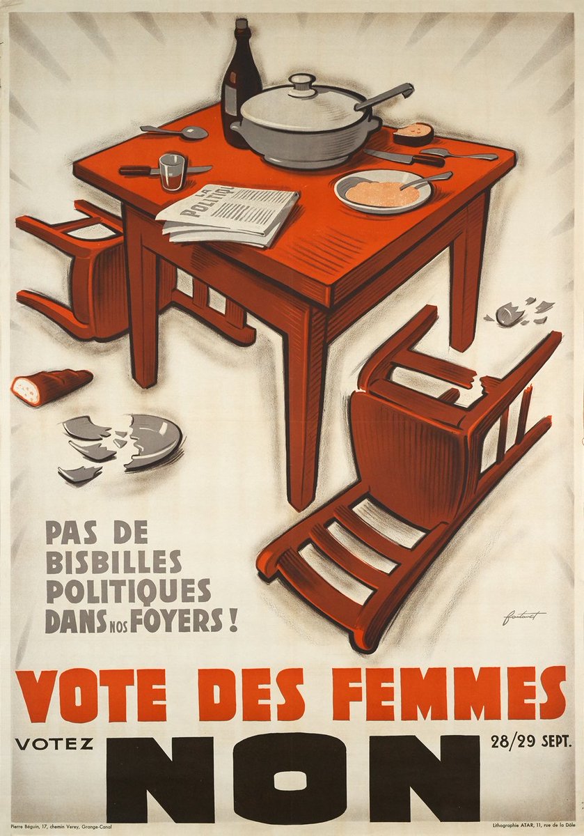 All of these things come together in one of the main anti-suffrage claims: that women's rights are incompatible with the family, with having children, and with social stability. Many of the images feature broken homes, and men left alone to look after the home and children. 12/