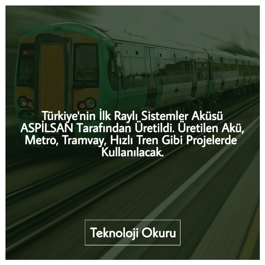 Yaklaşık 1 milyar dolara yakın hacme sahip olan sektörde Aspilsan'da yerini alacak. Bu netice 3 senelik Ar-Ge faaliyetlerinin sonucunda alındı. 🚅

Daha fazlası için paylaşımı beğenebilir ve <a href="/Teknolojiokuru_/">Teknoloji Okuru 🇹🇷</a>'nu Takip Edebilirsin!⁣⁣⁣⁣⁣ 🚀 ⁣ ⁣