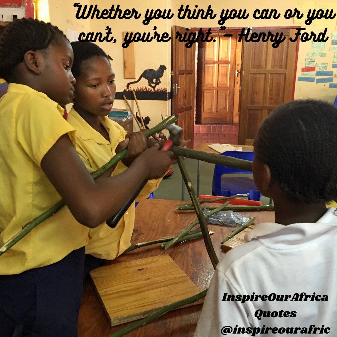 Whether we think we can change our African situation or we cant we are right!!! Therefore I choose to change and make the next generation live in a better African. Stay inspired and light the fire...🔥🔥 YES WE CAN. <a href="/inspireourafric/">Inspire Our Africa Podcast</a>