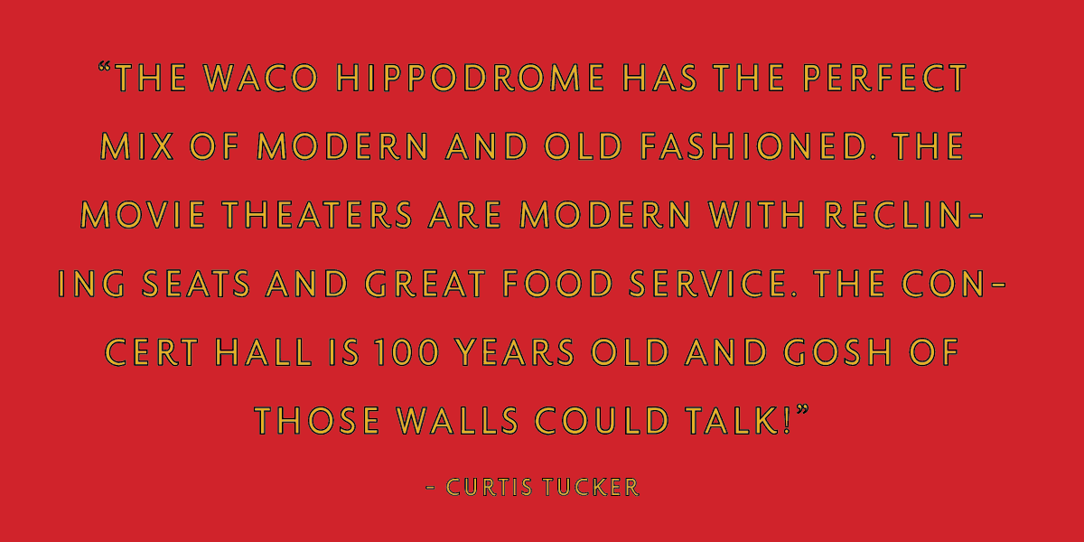 See you at the Hippodrome! #Waco #wacohippodrome