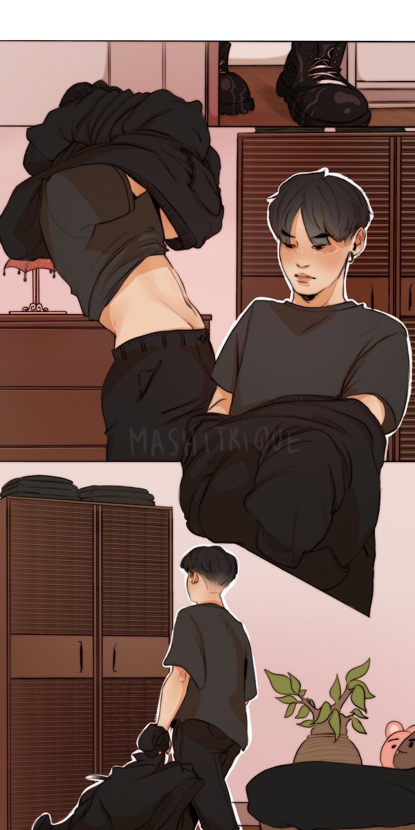 Mashitrique's tweet photo. A present for ma kity 💛
Ghost au / #yoonkook 
I hope you can like it 💛 https://t.co/BFHnPMnCs4