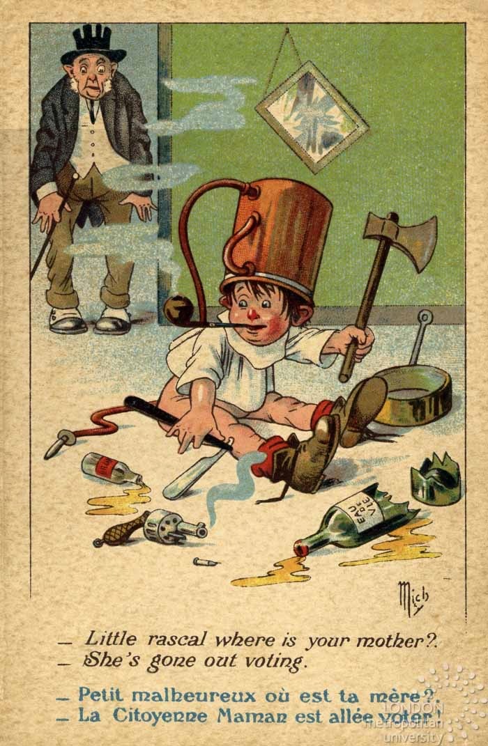 Many of these images work emotively to tap into a deep societal fear that children are going to be harmed. The message is clear: women's liberation is a danger to children. They weaponise children's well-being against a liberation struggle. Where have we seen that before? 13/