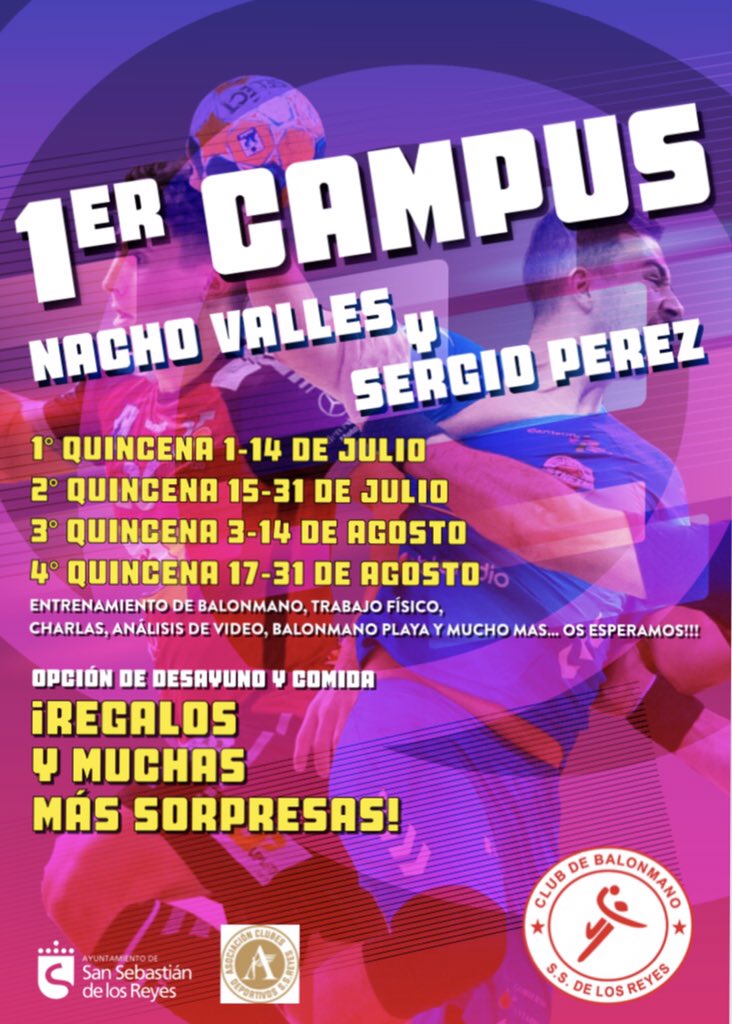 balonmanosanse's tweet photo. ATENCIÓN‼️ Ya puedes apuntarte a nuestro campus de tecnificación con @SergioPerezBM y @nachovalles_14.

➡️Aquí dejamos el enlace para tramitar la inscripción: https://t.co/ceHl9LM3xD

¿A qué esperas? ¡APÚNTATE! https://t.co/awGAtIfoPh