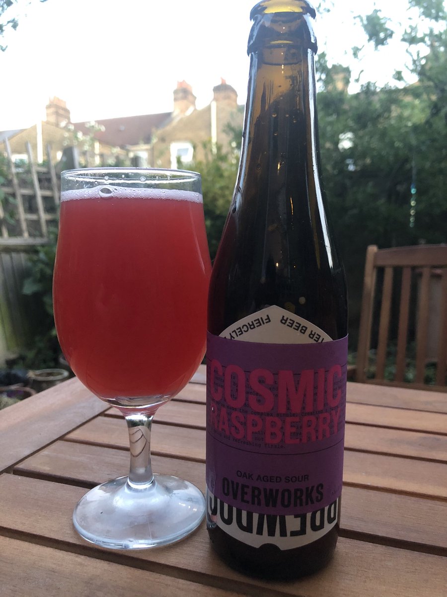 peeandapint's tweet photo. Cosmic Raspberry, BrewDog, Ellon, Scotland.
If you like your sour beer very sour and full of raspberry aromas and flavours, oak aged, then this one is for you. Delicious.
#PeeAndAPint #CraftBeer #Beer
#PubbingAtHome #LockdownBeers https://t.co/pjRm68IG0s