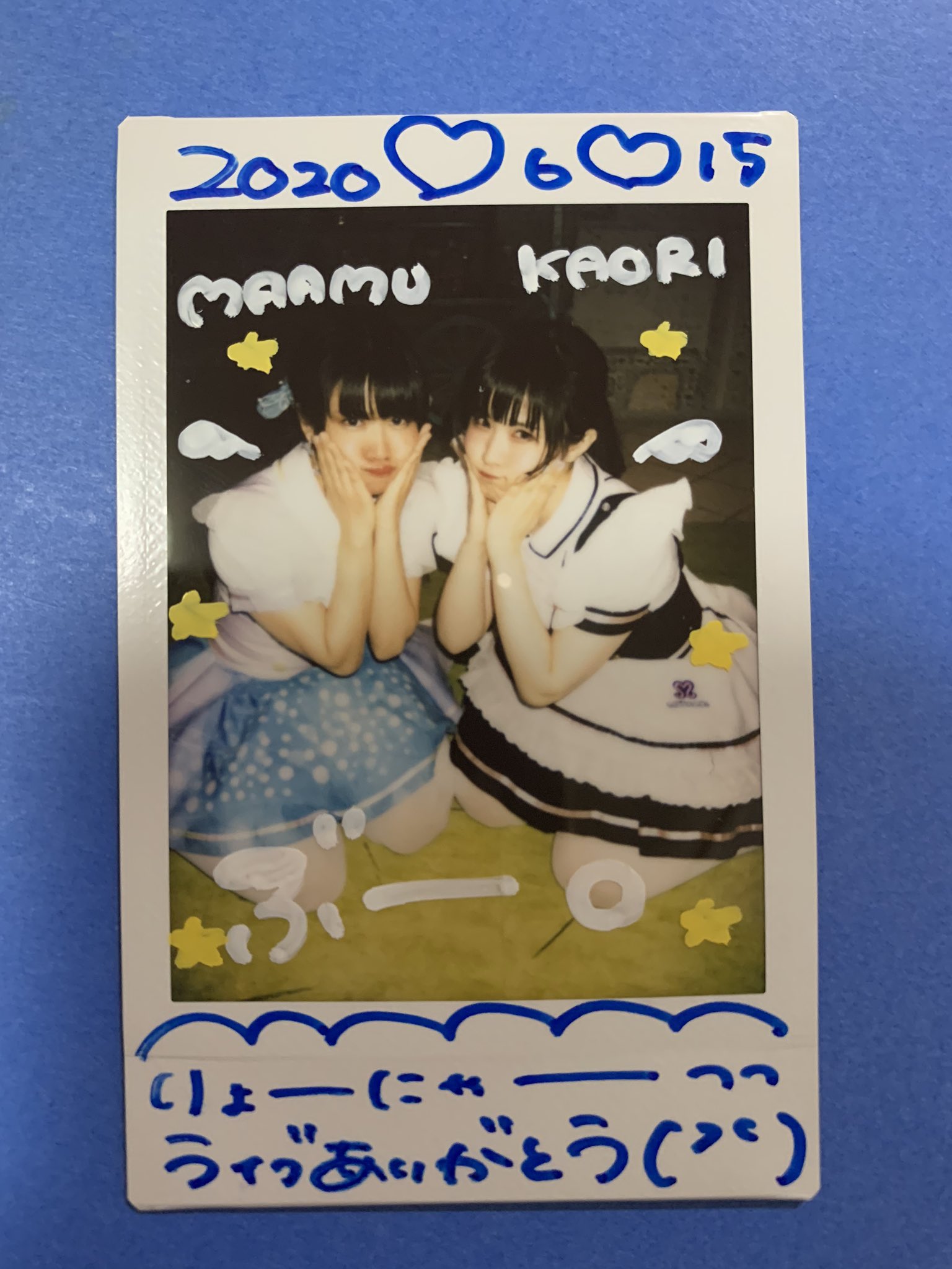 【1枚700円～】めいどりーみん かおり デコチェキ めいどりーみん かおりちゃん デコチェキ プリクラ付き‼️