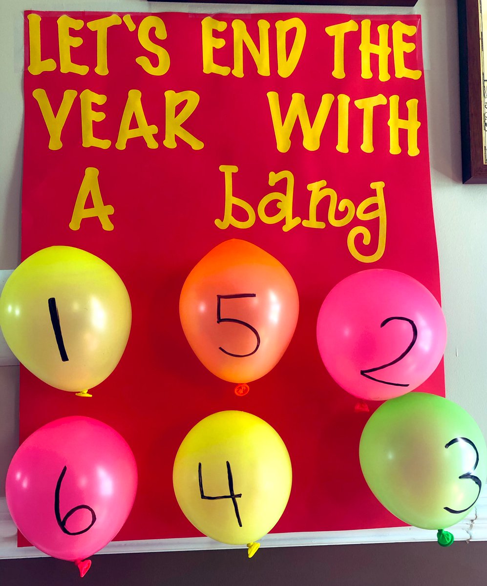 Our countdown to the end of the year begins! Popping one balloon while on our Zoom call every day for the rest of the school year! #HazletProud @SycamoreECLC 🌟🎈