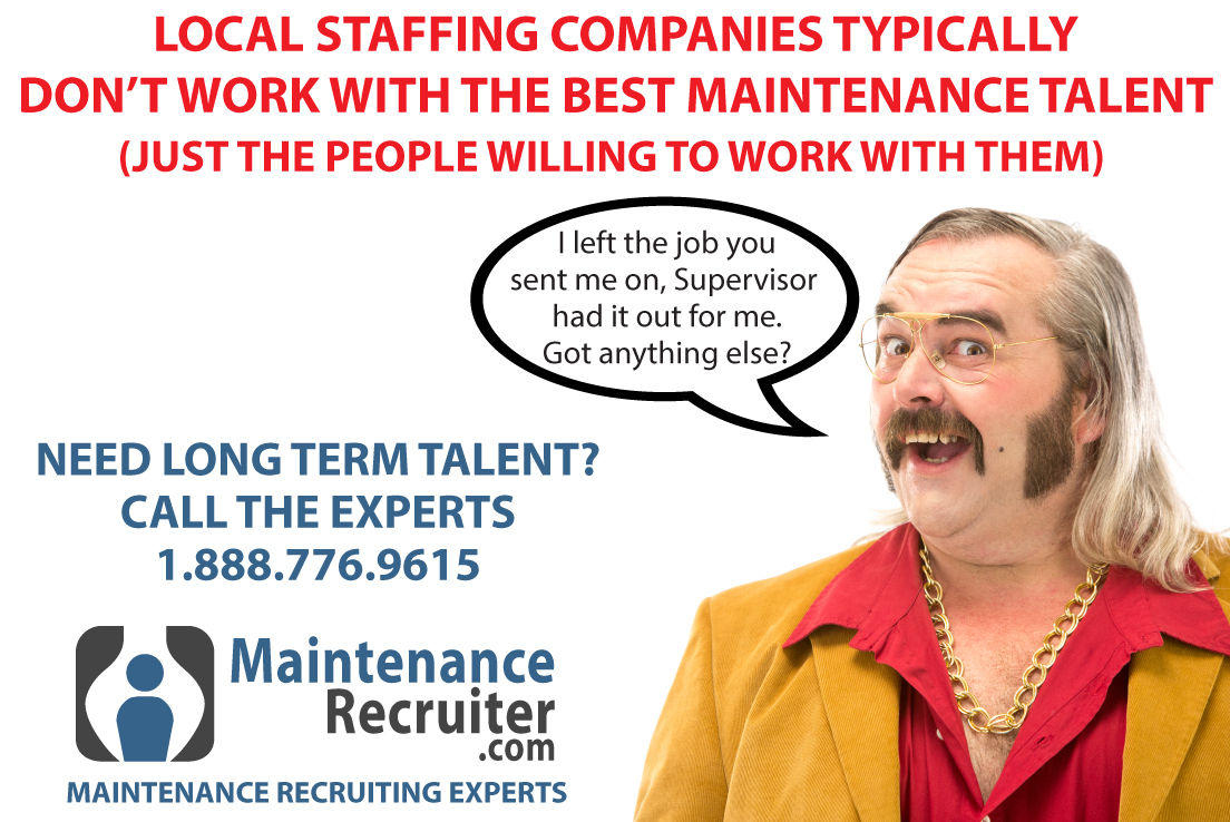 Maintrecruiter's tweet photo. We spend all day, every day, searching for the best long term maintenance talent. Maintenance is all we do. Need Long Term Talent? Call the Experts! 1.888.776.9615 or visit https://t.co/6EbKuYnKim 

#maintenancerecruiter #calltheexperts https://t.co/YkKLI0KJo2