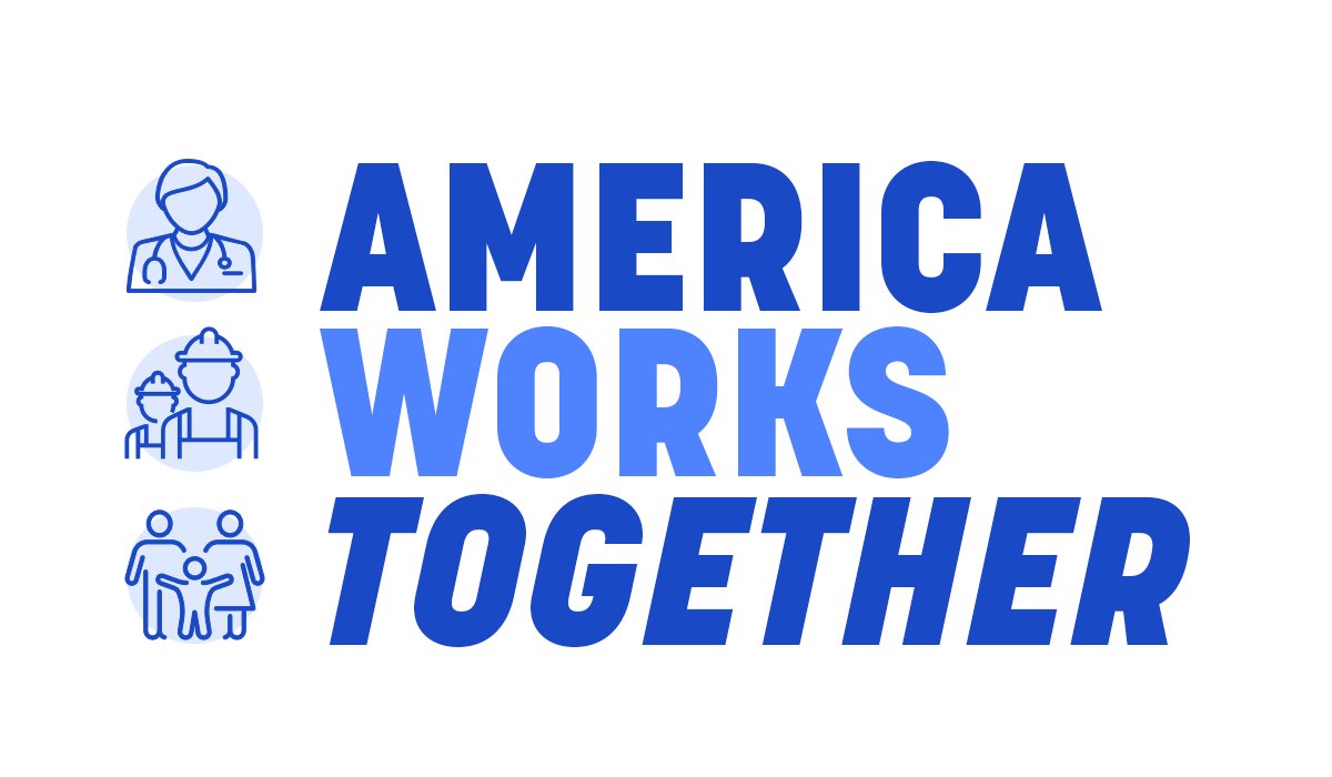 During this difficult time, millions of Americans have stepped up and are working together to rebuild our economy and get people back to work. We are still #InItTogether. #AmericaWorksTogether