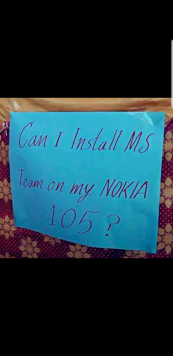 HabibDashti6's tweet image. Can I isntall MS team on my NOKIA 105?? 
Harsh question from the middle class students of #Balochistan, who hardly manage to collect their semester fee, crying for a fair answer. Don&apos;t they have the basic right of #Education??
#NoOnlineClasses
#JusticeForMiddleClassStudents