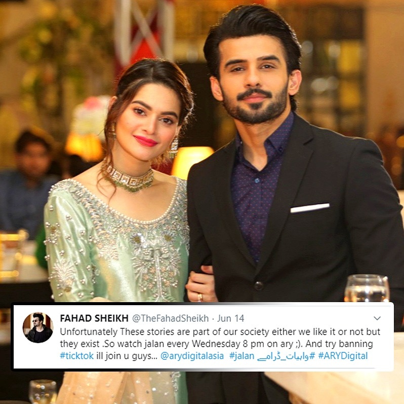 MediaSpringPk's tweet image. Pakistani actor @TheFahadSheikh responds to the twitter bashing of Pakistani Dramas and he does make a point! 
#PakistaniDramas #PakistaniActors #FahadSheikh #TwitterTrends #Jalan #ARYDigital