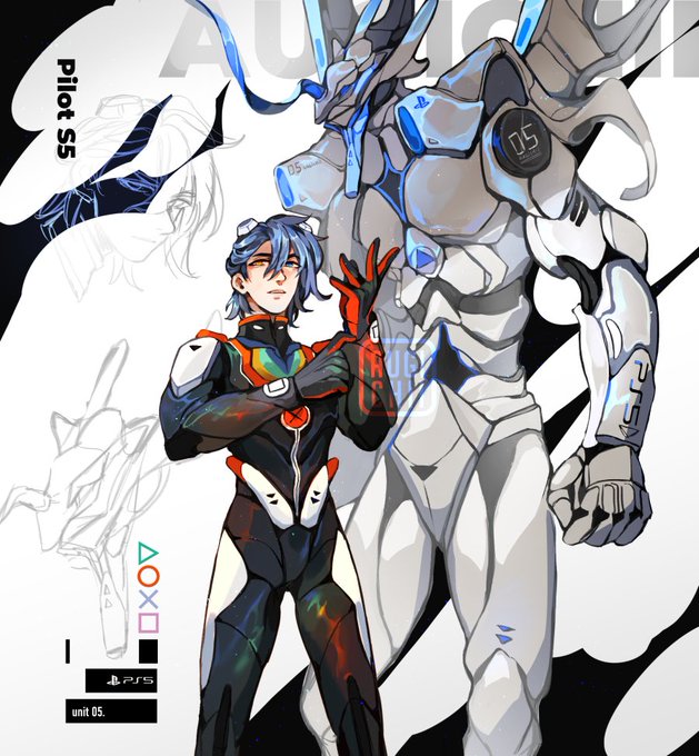 Meet Pilot S5, Evangelion Unit-05. -  inspired by the #PS5 ?? 
