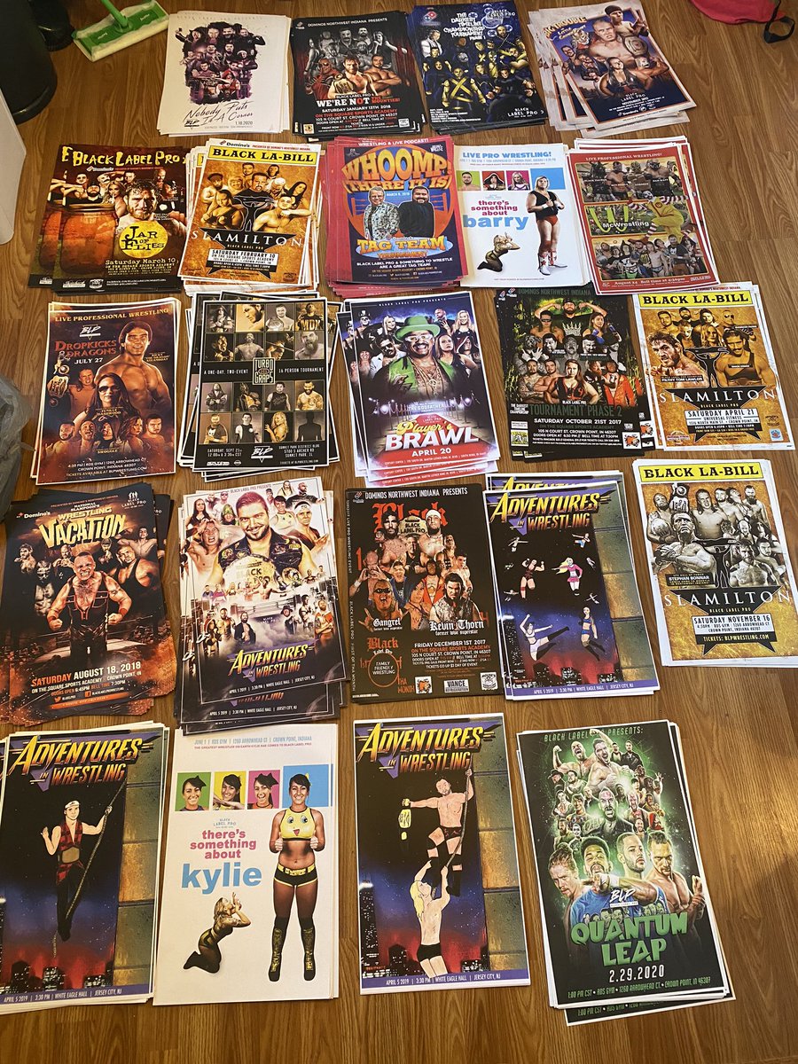 Go to BLPMerch.com Get all 23 11x17 BLP event posters for $50 with free shipping. Then be happy with so much wrestle art.