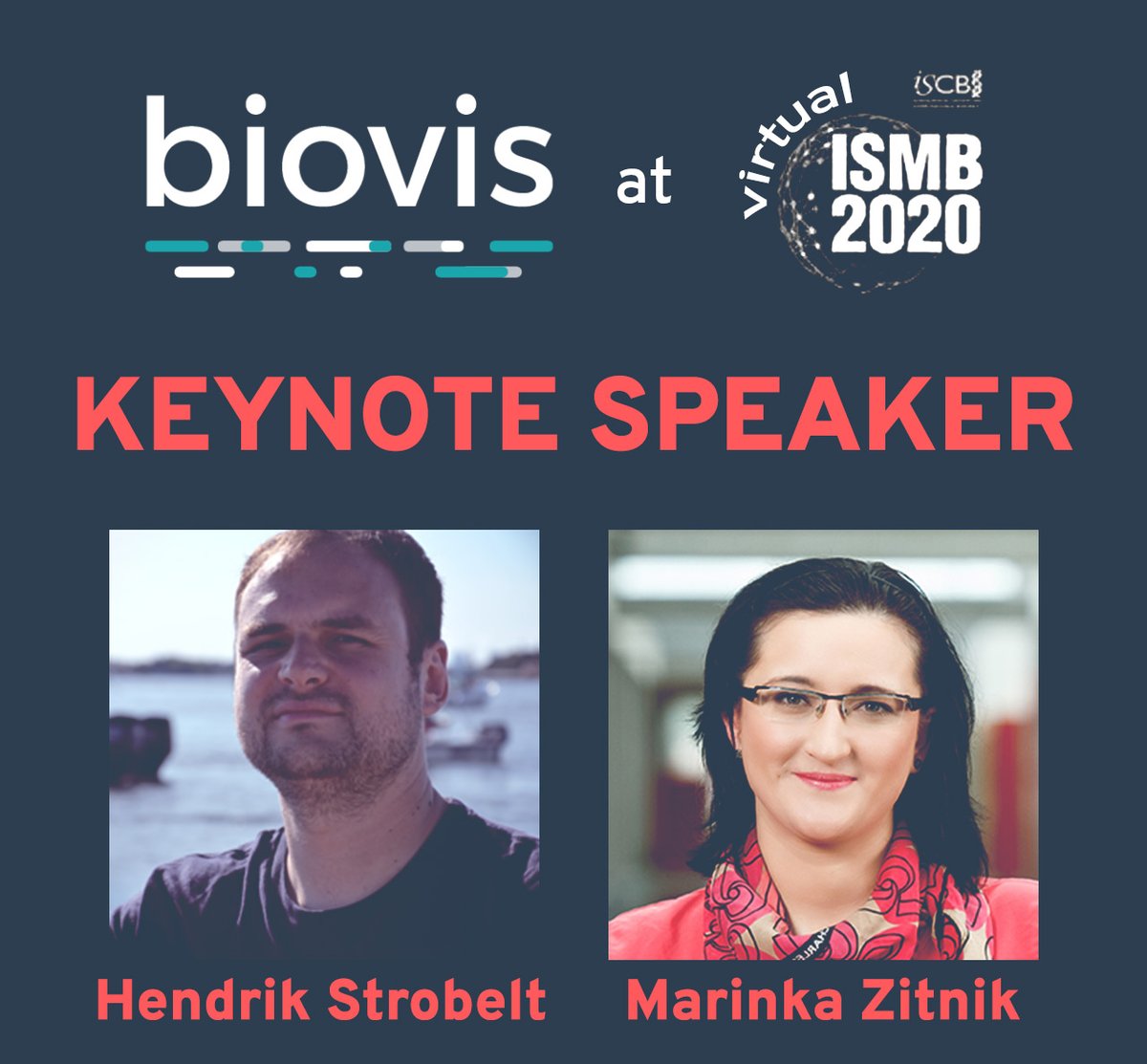 BioVis (@biovis_net) on Twitter photo We're excited to share this year's amazing BioVis at ISMB program: biovis.net/2020/program_i… We have 2 absolutely fantastic keynote speakers (<a href="/hen_str/">Hendrik S (find me in blueksy)</a> and <a href="/marinkazitnik/">Marinka Zitnik</a>), 16 talks, and 4 posters. Please join us virtually on July 15th iscb.org/ismb2020-regis… #ismb2020 We're excited to share this year's amazing BioVis at ISMB program: biovis.net/2020/program_i… We have 2 absolutely fantastic keynote speakers (<a href="/hen_str/">Hendrik S (find me in blueksy)</a> and <a href="/marinkazitnik/">Marinka Zitnik</a>), 16 talks, and 4 posters. Please join us virtually on July 15th iscb.org/ismb2020-regis… #ismb2020