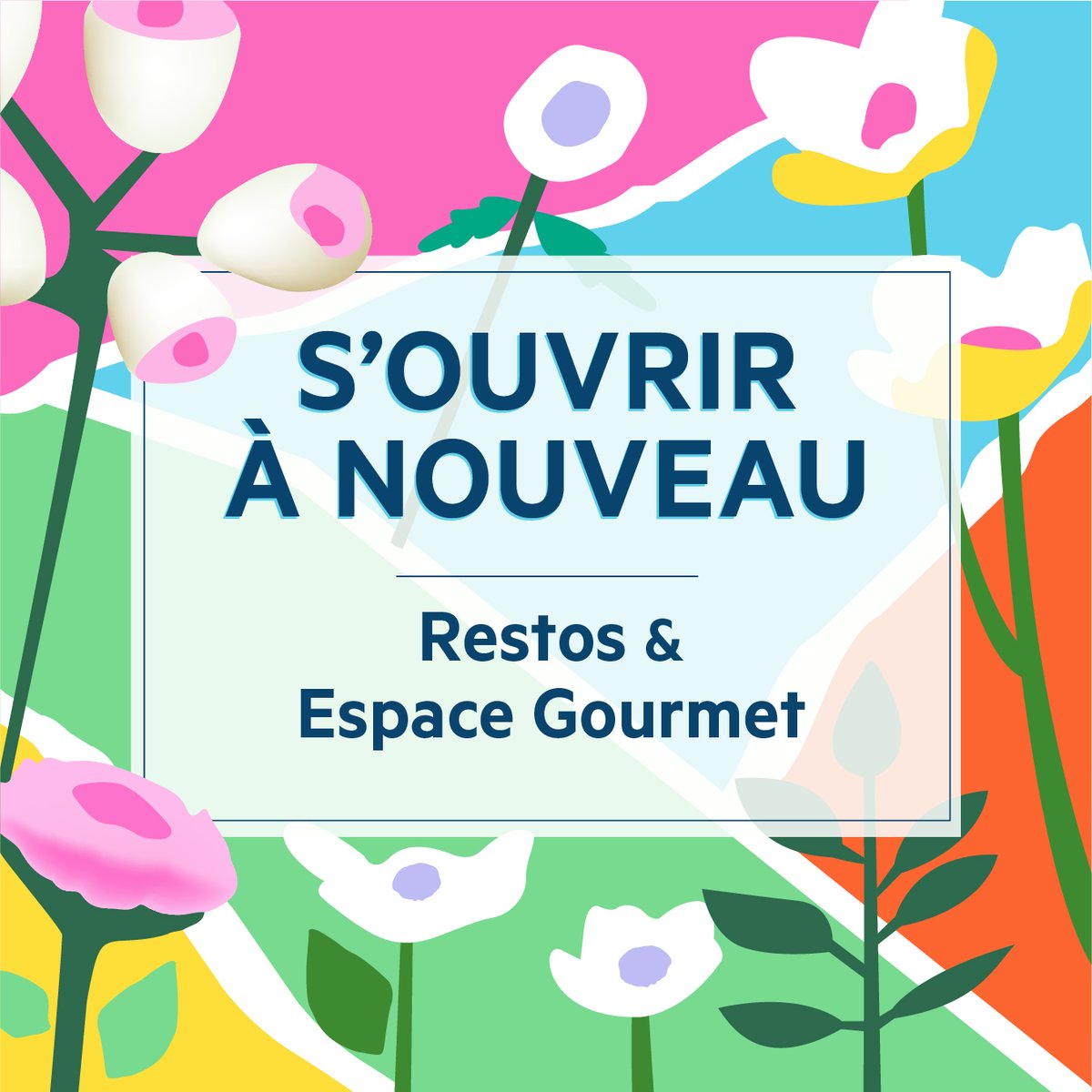 Nous sommes heureux de confirmer que les places assises de notre aire de restauration, l'Espace Gourmet, ainsi que celles de certains de nos restaurateurs sont de nouveau accessibles au public ! 
Pour en savoir plus : bit.ly/3d0Zzij
Bon appétit ! 🍴